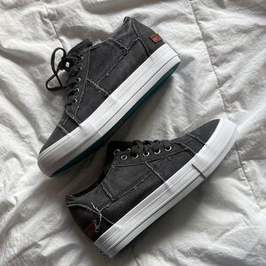 Jenn Ardor Charcoal Canvas Sneakers